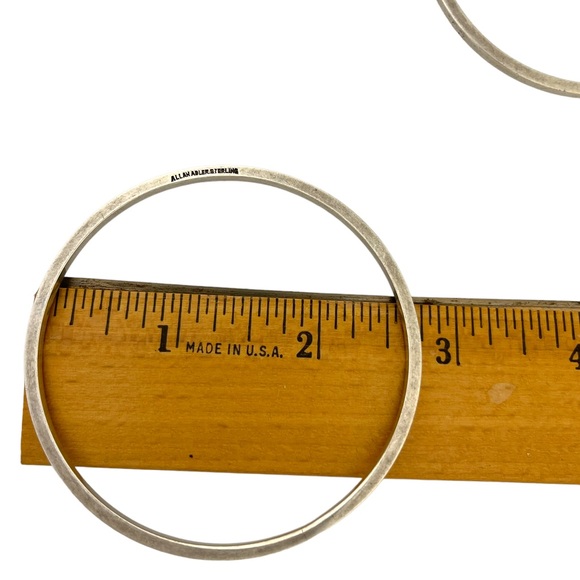 Pair of Vintage Sterling Silver Bangles from Allan Adler - Picture 4 of 4